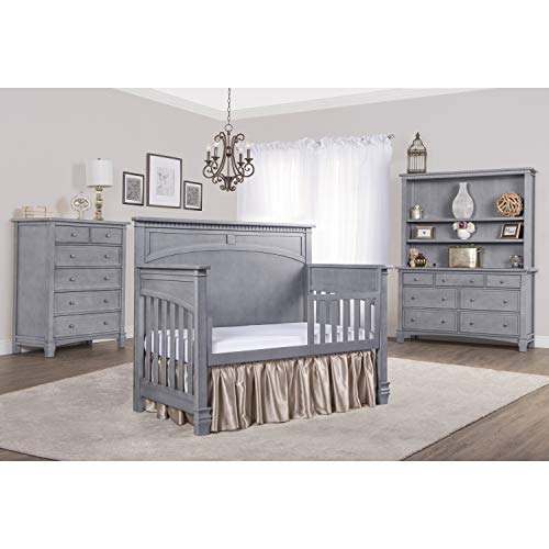 Evolur Santa Fe 5-in-1 Convertible Crib, Storm Grey