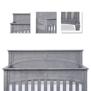 Evolur Santa Fe 5-in-1 Convertible Crib, Storm Grey