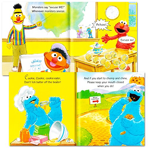 Sesame Street Elmo Manners Books for Kids Toddlers -- Set of 8
