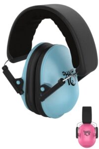 my happy tot noise cancelling headphones for kids, adjustable baby ear protection earmuffs with ergonomic design, blue