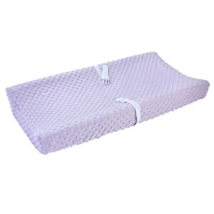 carter's changing pad cover plush velboa bubble dot - orchid