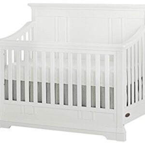 Evolur Parker 5 in 1 Convertible Crib, Winter White