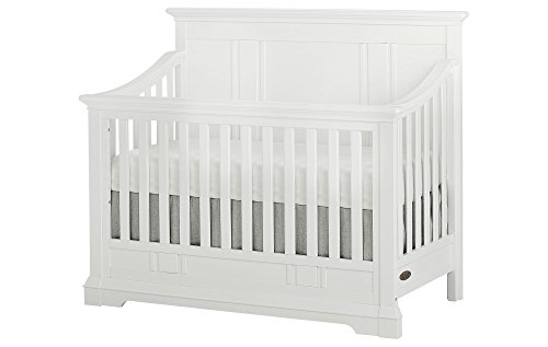 Evolur Parker 5 in 1 Convertible Crib, Winter White