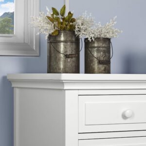 Evolur Parker Double Dresser, Winter White, 54x20.3x32 Inch (Pack of 1)