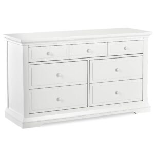 Evolur Parker Double Dresser, Winter White, 54x20.3x32 Inch (Pack of 1)