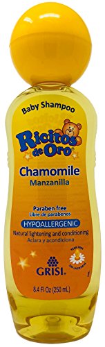 Ricitos de Oro Chamomile Baby Shampoo, Hypoallergenic Tear Free Baby Shampoo with Chamomille Extract; 8.4 Fl Oz