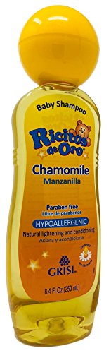 Ricitos de Oro Chamomile Baby Shampoo, Hypoallergenic Tear Free Baby Shampoo with Chamomille Extract; 8.4 Fl Oz