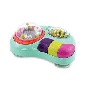 b. toys – whirley pop – lights & music station baby toy with suction cups – 100% non-toxic and bpa-free