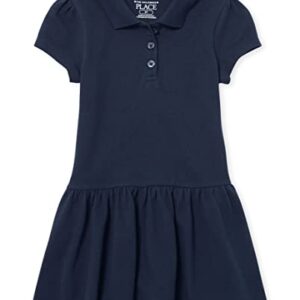 The Children's Place baby girls Short Sleeve Polo School Uniform Dress, Tidal, 5T US