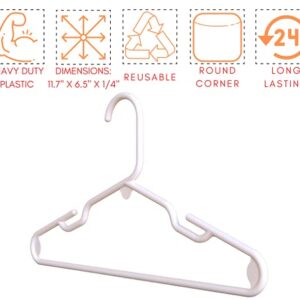 1InTheHome White Nursery Hangers 30 Pack for Baby, Toddler, Kids, Children (30 Pack)