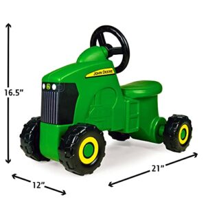 John Deere Sit 'N Scoot Activity Tractor Toy - John Deere Tractor - Ride On Toys - 20 x 9.8 x 16.15 inches - Toddler Toys Ages 2 Years and Up Green
