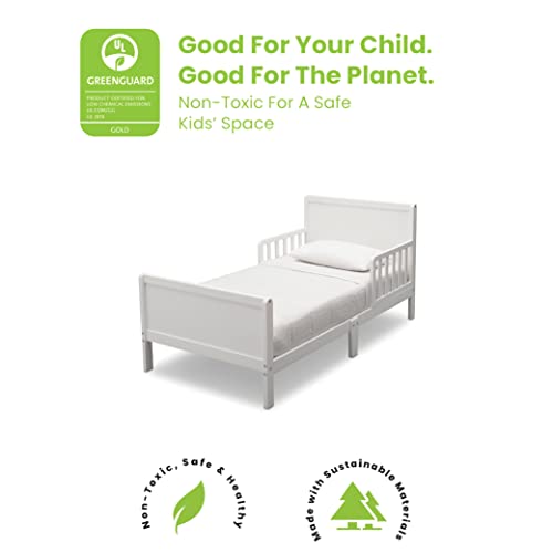 Delta Children Fancy Wood Toddler Bed - Greenguard Gold Certified, Bianca