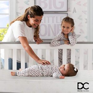 Delta Children Twinkle Stars Dual Sided - 6" Premium Sustainably Sourced Fiber Core Crib and Toddler Mattress - Waterproof - GREENGUARD Gold Certified - 7 Year Warranty - Made in USA