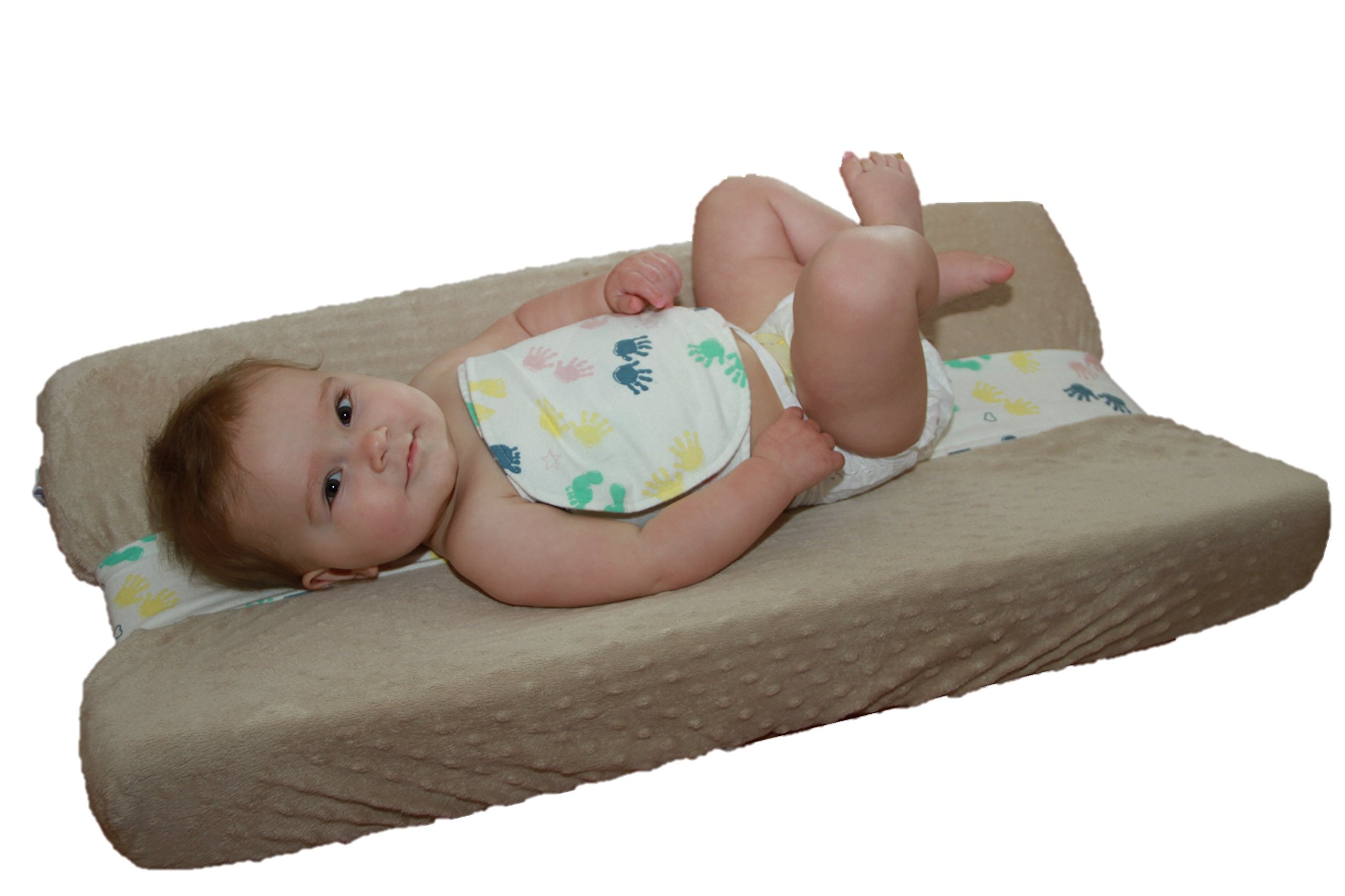 Wiggle Worm Wrap, A Universal Diaper Changing Pad Baby Restraint (Pastel)