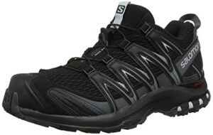 salomon men's xa pro 3d trail running shoes, black/magnet/quiet shade, 10