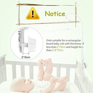 AGPtek Baby Crib Mobile Bed Bell Holder Music Box Holder Arm Bracket Baby Bed Stent Set (Nut Screw) ¨C 2 Sizes for Optional (34.6")