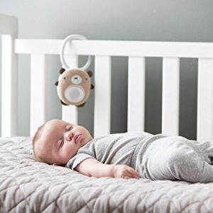 WavHello SoundBub, White Noise Machine and Bluetooth Speaker | Portable and Rechargeable Baby Sleep Sound Soother – Benji The Bear, Brown