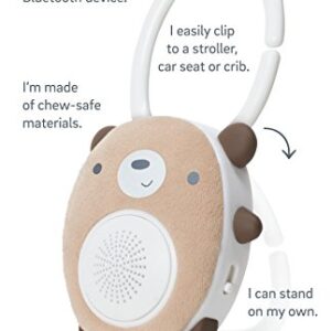 WavHello SoundBub, White Noise Machine and Bluetooth Speaker | Portable and Rechargeable Baby Sleep Sound Soother – Benji The Bear, Brown