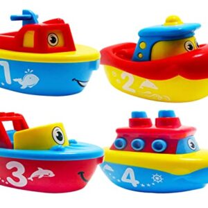 3 Bees & Me Bath Toys for Boys and Girls - Magnet Boat Set for Toddlers & Kids - Fun & Educational