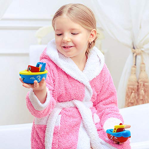 3 Bees & Me Bath Toys for Boys and Girls - Magnet Boat Set for Toddlers & Kids - Fun & Educational