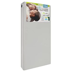 milliard memory foam crib mattress, 2022 edition, flip technology, firm side for baby and soft side for toddler - 100% cotton cover