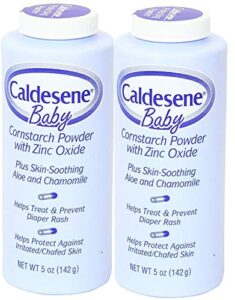 caldesene baby cornstarch powder with zinc oxide 5 oz (pack of 2)
