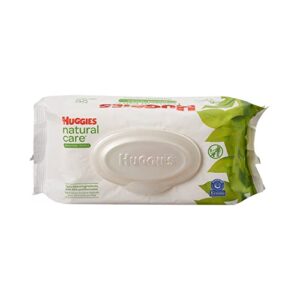 Huggies Natural Care Fragrance Free Baby Wipes, 112 Total Wipes 56 Count Each (Pack of 2)