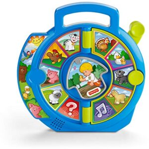 Fisher-Price Little People Toddler Learning Toy World of Animals See ‘N Say with Music and Sounds for Ages 18+ Months