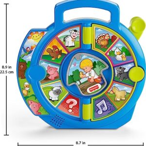 Fisher-Price Little People Toddler Learning Toy World of Animals See ‘N Say with Music and Sounds for Ages 18+ Months