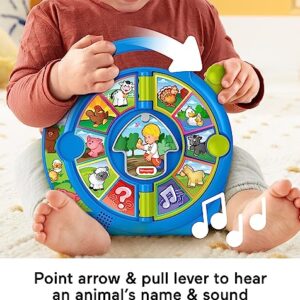 Fisher-Price Little People Toddler Learning Toy World of Animals See ‘N Say with Music and Sounds for Ages 18+ Months