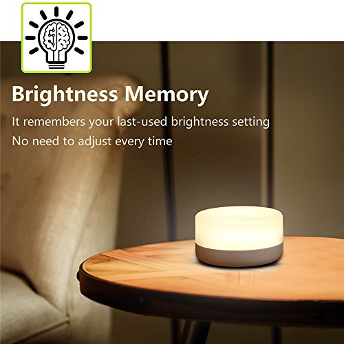 RTSU Baby Night Light, Rechargeable Mini Touch Light, Wireless LED Night Lights for Kids, Portable Bedside Lamp for Breastfeeding, Dimmable Nursery Lamp