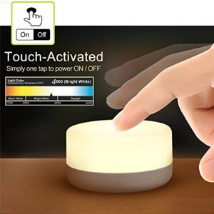 RTSU Baby Night Light, Rechargeable Mini Touch Light, Wireless LED Night Lights for Kids, Portable Bedside Lamp for Breastfeeding, Dimmable Nursery Lamp