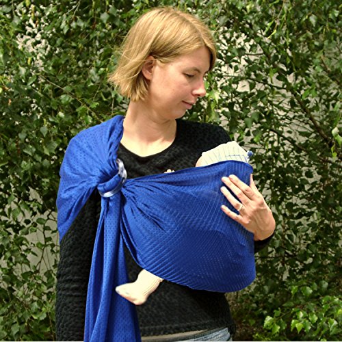 Water Sling Baby Wrap Carrier for Summer Pool - Adjustable Shoulder Ring Mesh Breathable Chest Sling Infant Carrier for Summer Pool Beach