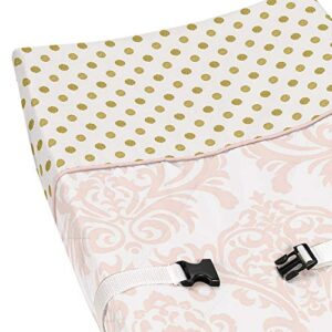 Baby Changing Pad Cover for Blush Pink, Gold and White Amelia Collection