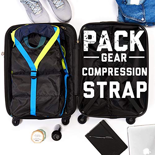 Compression Strap for Packable Luggage Organizer - Packing Our Collapsible Hanging Shelves in Your Suitcase Backpack & Carry-On Bags has Never Been Easier - Designed for Pack Gear Travel Accessories