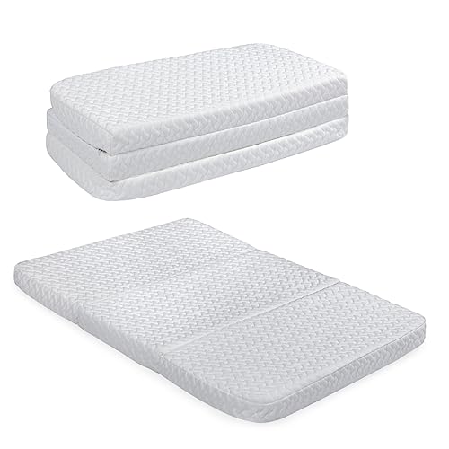 Milliard Tri-Fold Pack N' Play Mattress - Plus Free Bonus Carry Case