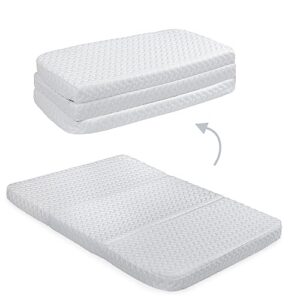 Milliard Tri-Fold Pack N' Play Mattress - Plus Free Bonus Carry Case