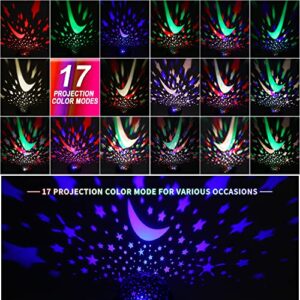 SCOPOW Star Projector Night Light for Kids Rotating Night Light on Ceiling Glow in The Dark for Bedroom Decor Starry Sky LED Lamp with Timer, Birthday Gifts Toys for Baby Toddler Girls Boys