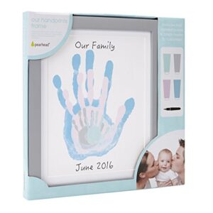 Pearhead DIY Handprint Frame and Paint Kit, Family Craft Night Ideas, DIY Gifts