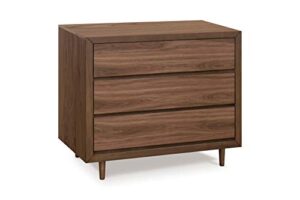 ubabub nifty 3-drawer assembled dresser in walnut