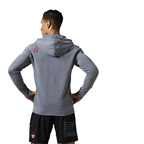 Reebok [AJ3499] RCF Forging Elite Fitness Full Zip Hoodie S Grey