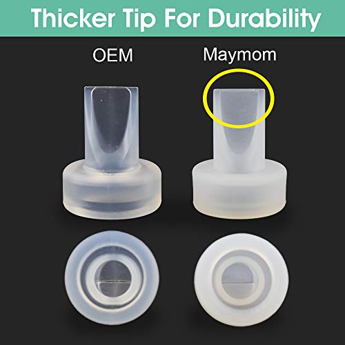 Maymom Pump Parts Compatible with Ameda Purely Your Pumps, MYA Joy Pump, but not MYA Pro; (4 Duckbills 2 Membranes)