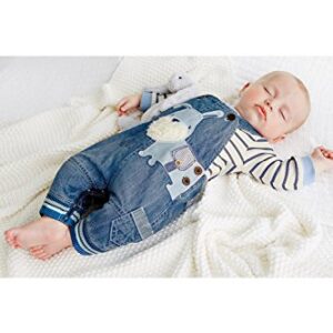 LvYinLi Cute Baby Boys Clothes Toddler Boys' Romper Jumpsuit Overalls Stripe Rompers Sets (3-8 months, Blue)