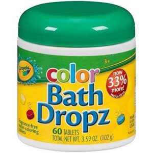 crayola color bath dropz 3.59 ounce (60 tablets) by toys & child