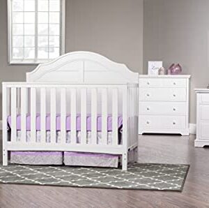 Child Craft Penelope 4-in-1 Convertible Crib, Matte White