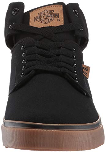 HARLEY-DAVIDSON FOOTWEAR Men's Wrenford Sneaker, Black, 12.0 M US