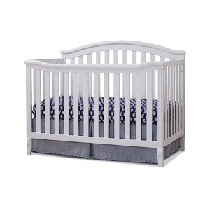 sorelle furniture berkley crib, classic 4-in-1 convertible crib, made of wood, non-toxic finish, wooden baby bed, toddler bed, child’s daybed and full-size bed, nursery furniture - white