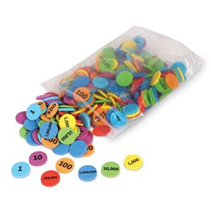 Learning Resources Place Value Disks, Early Math Skills, Set of 280 Pieces, Ages 6+