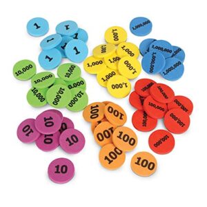 Learning Resources Place Value Disks, Early Math Skills, Set of 280 Pieces, Ages 6+