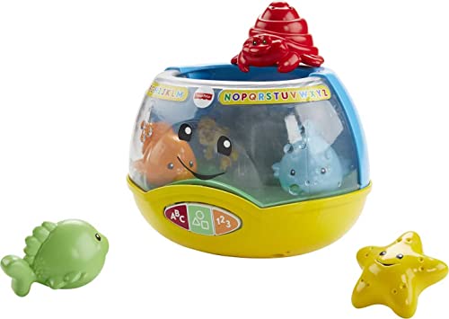 Fisher-Price Laugh & Learn Baby & Toddler Toy Magical Lights Fishbowl With Smart Stages Learning Content For Ages 6+ Months